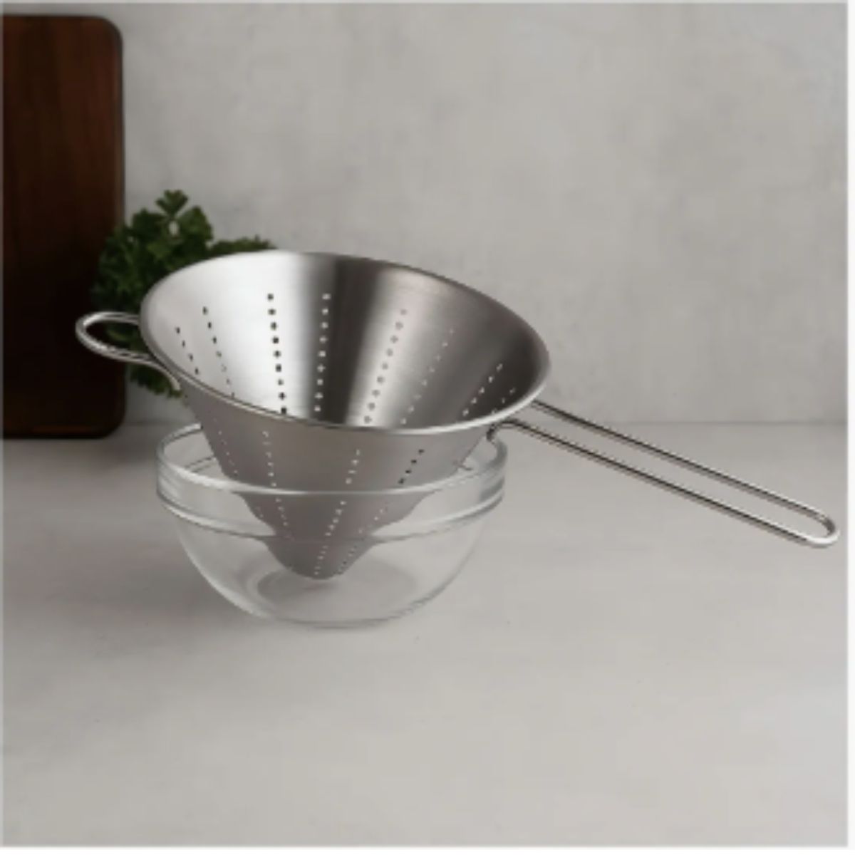 CUINER - Colador Conico Acero Inoxidable Cuiner 20 cm Cocina