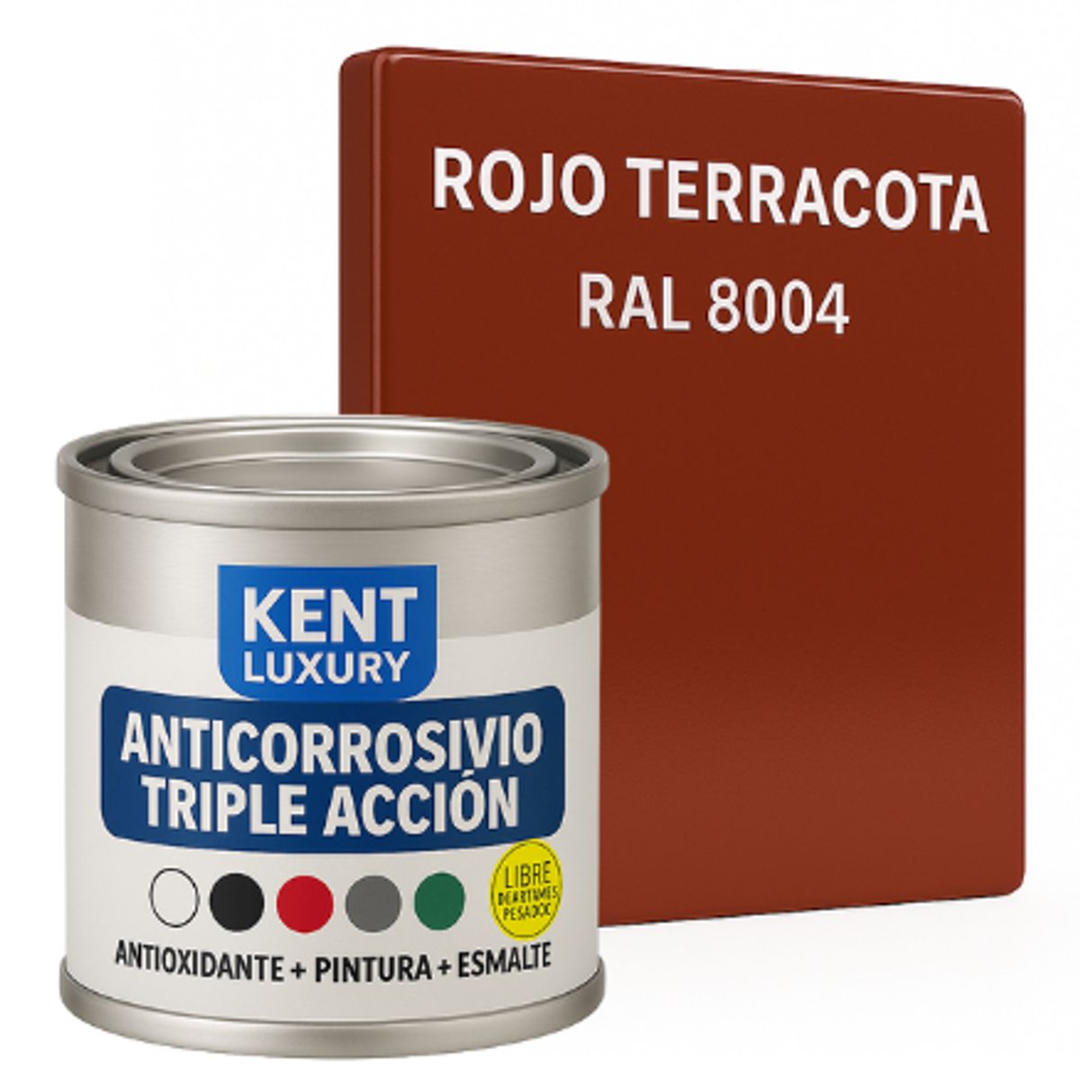 KENT - ANTICORROSIVO TRIPLE ACCIÓN 1-16 Galón ROJO TERRACOTA