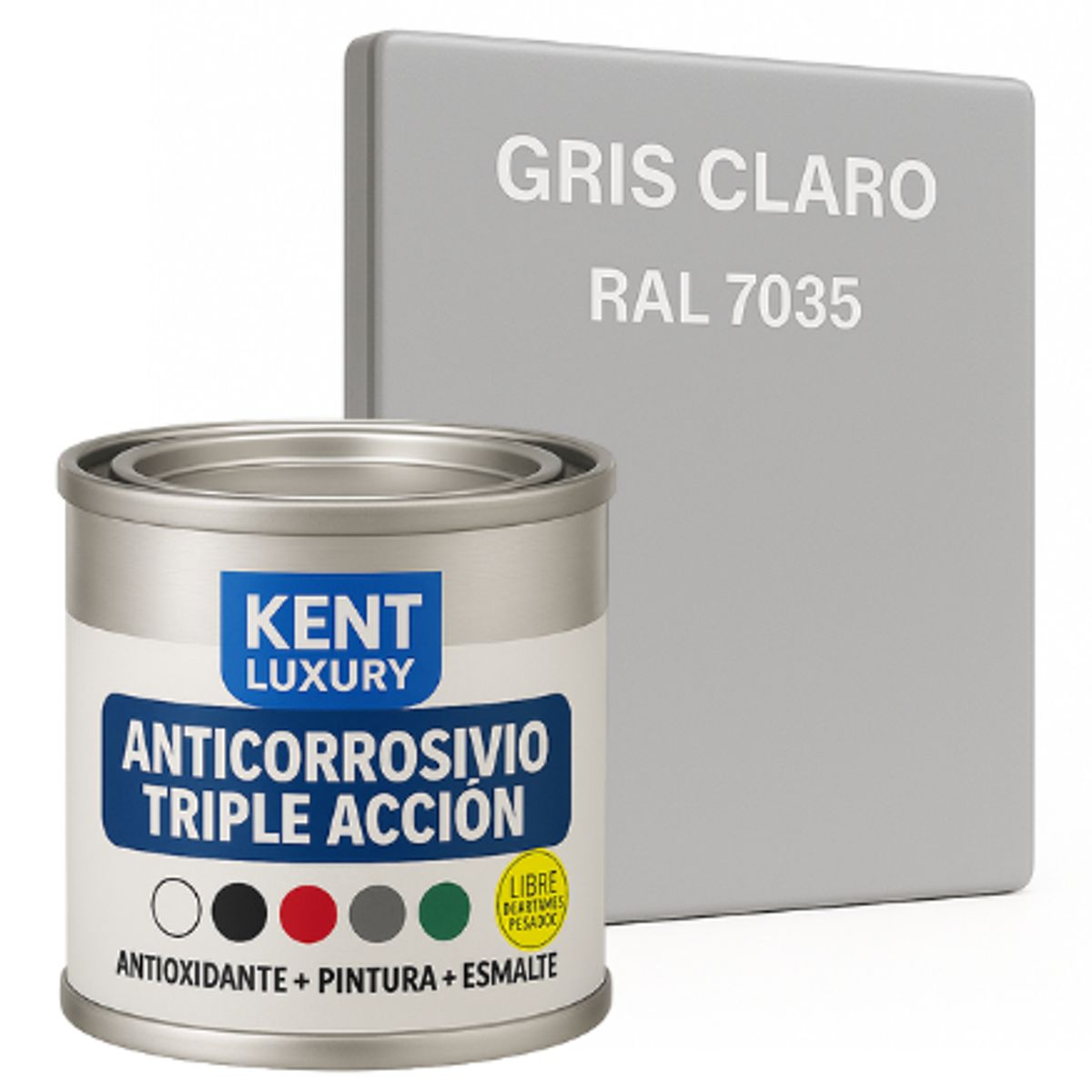 KENT - ANTICORROSIVO TRIPLE ACCIÓN 1-16 Galón GRIS CLARO