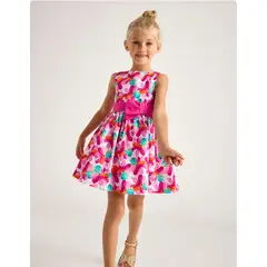 MAYORAL - Vestido estampado laso cintura niña