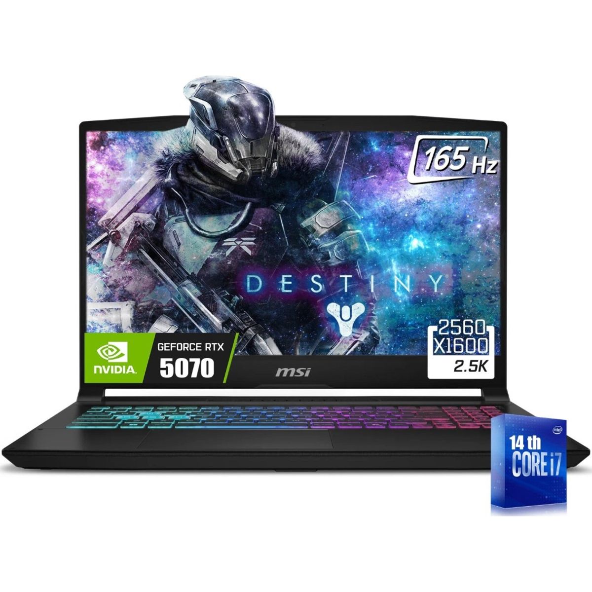 MSI - Notebook Gamer MSI Katana 15 HX B14W  i7-14650HX 16 GB 1 TB SSD RTX 5070 QHD 165Hz 15.6 Win11 Home