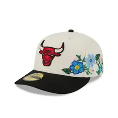 NEW ERA - Gorra 59Fifty Chicago Bulls Tonal Florals Blanco