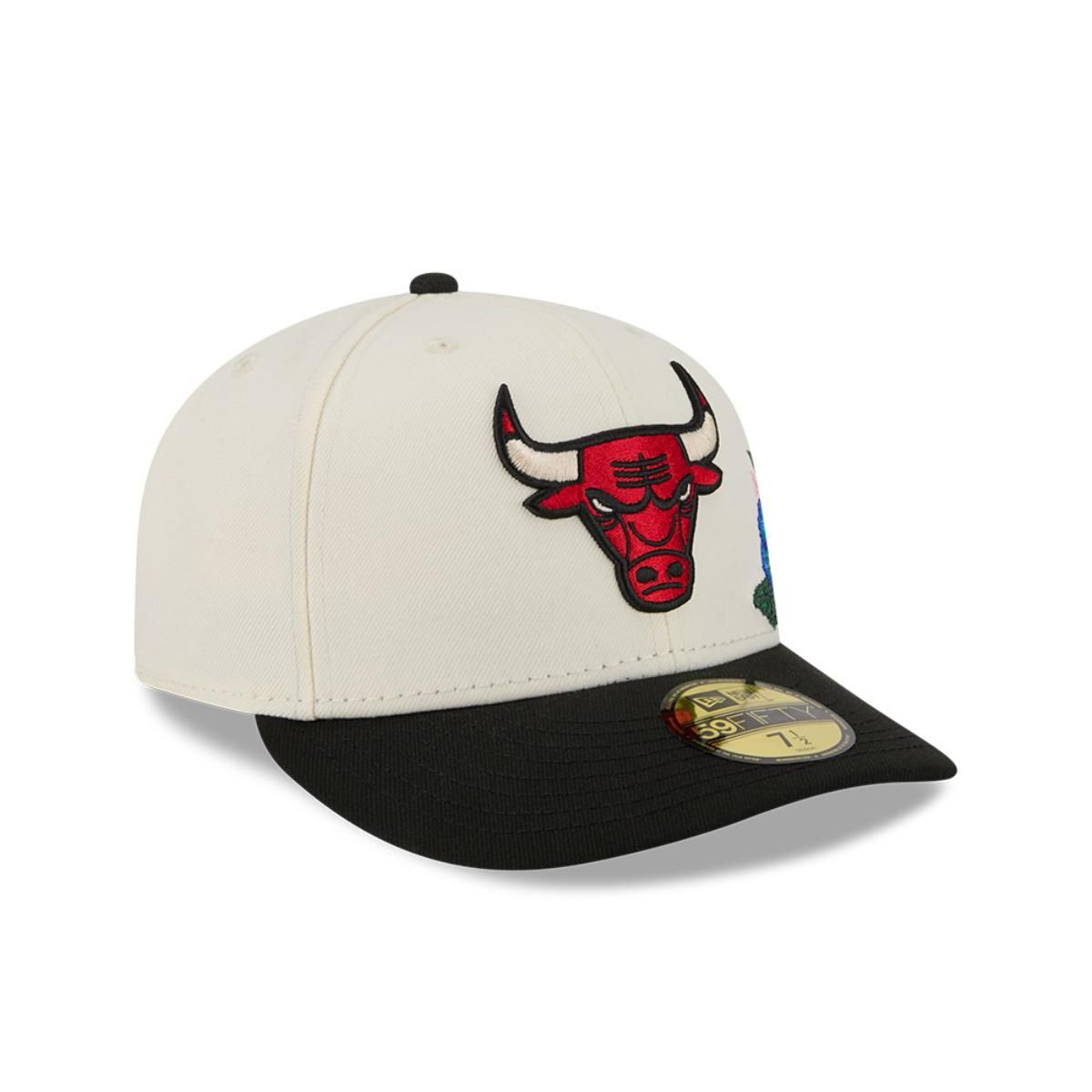 NEW ERA - Gorra 59Fifty Chicago Bulls Tonal Florals Blanco