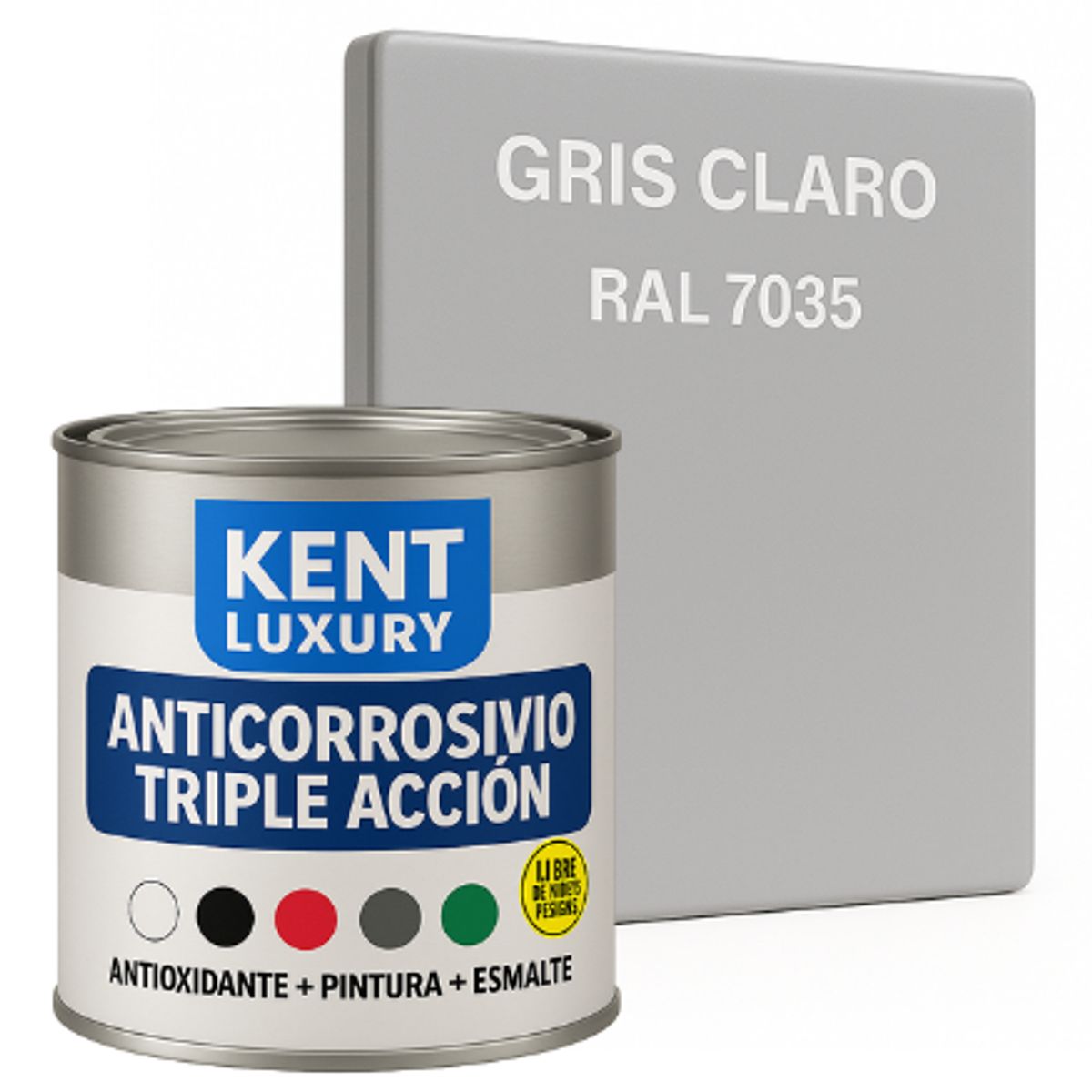 KENT - ANTICORROSIVO TRIPLE ACCIÓN 1-8 Galón GRIS CLARO