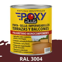 EPOXY - TERRAZAS Y BALCONES- Pinta Sella e Impermeabiliza - 1L RAL 3007