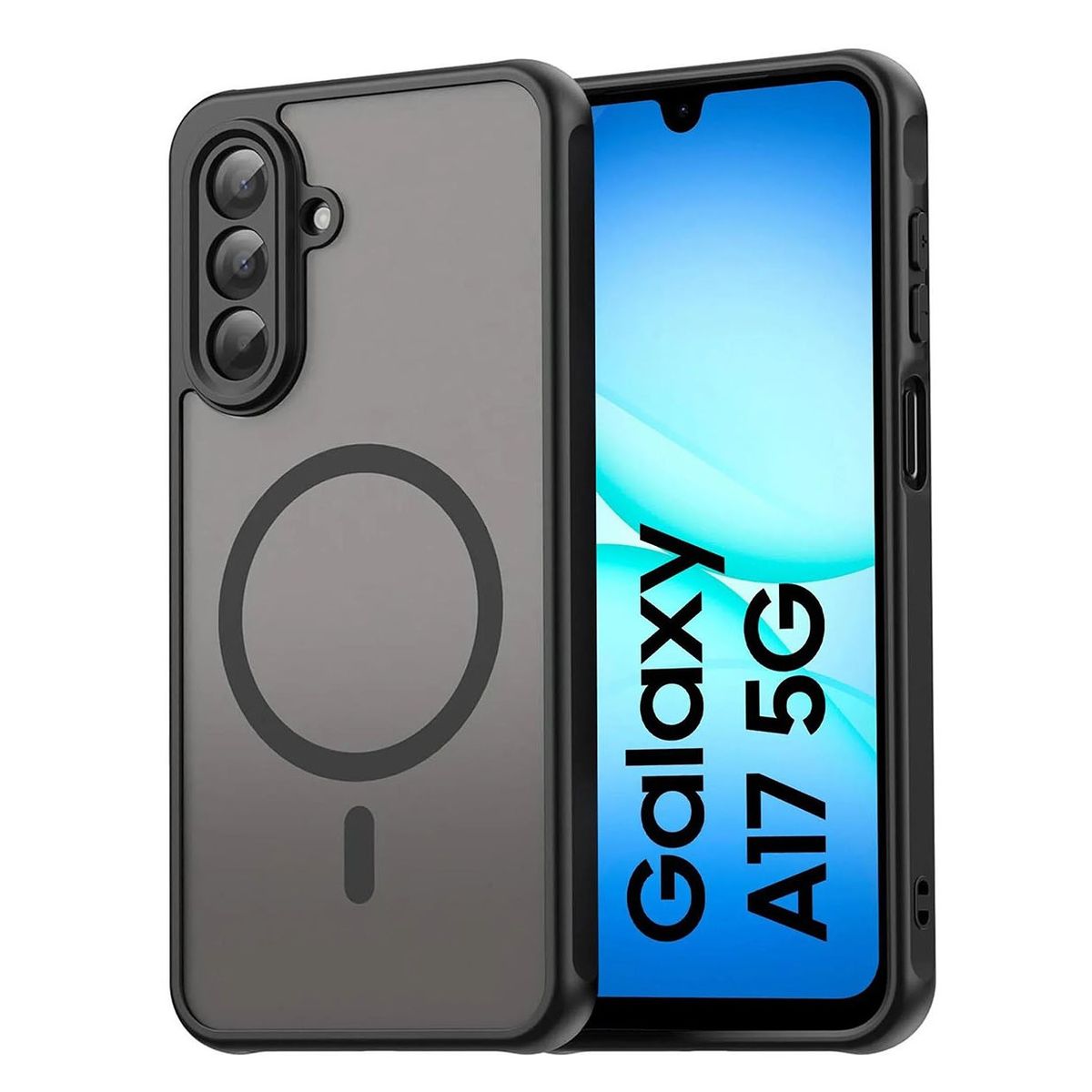 GENERICO - Carcasa Magnética Para Galaxy A17 Antigolpes Translúcida Mate