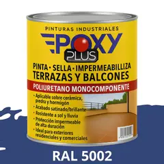 EPOXY - TERRAZAS Y BALCONES- Pinta Sella e Impermeabiliza - 1L RAL 5002
