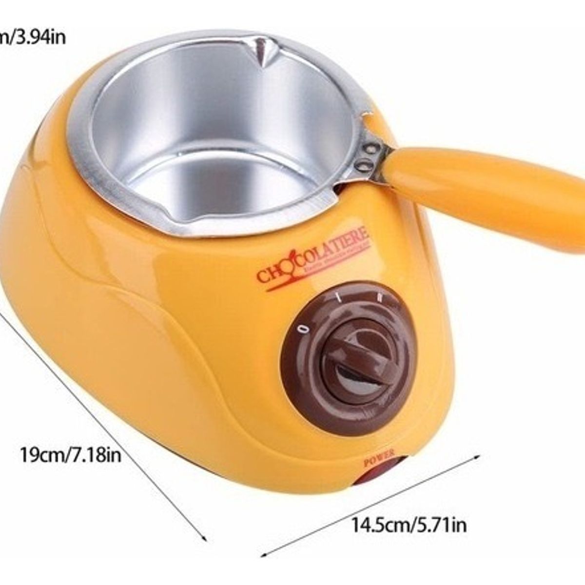 GENERICO - Maquina Olla para Fondue de Chocolate y caramelo  Ideal para Derretir y Fundir Fácilmente