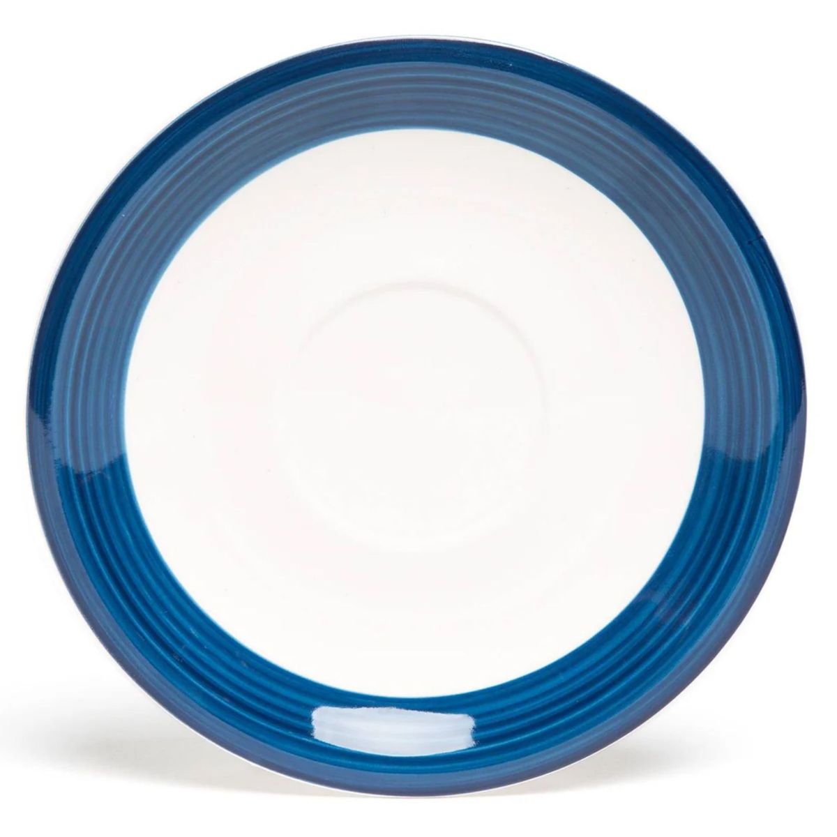 HALLEN - Juego De Tazas Loza + Platillos Pintadas A Mano 12Piezas
