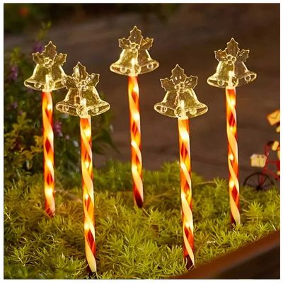 Imagen 2 del producto Estacas Solares Navidad Jardín Decoración x5 Campana