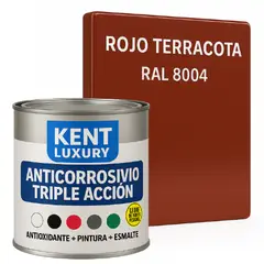 KENT - ANTICORROSIVO TRIPLE ACCIÓN 1-4 Galón ROJO TERRACOTA