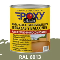 EPOXY - TERRAZAS Y BALCONES- Pinta Sella e Impermeabiliza - 1L RAL 6013