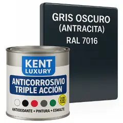 KENT - ANTICORROSIVO TRIPLE ACCIÓN 1-4 Galón GRIS OSCURO