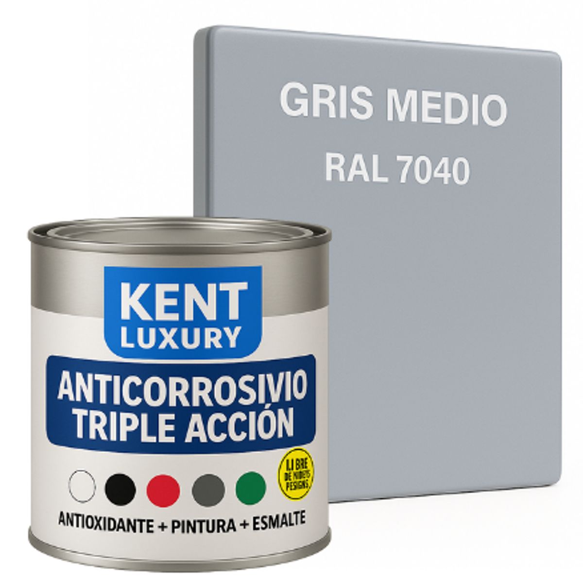 KENT - ANTICORROSIVO TRIPLE ACCIÓN 1-4 Galón GRIS MEDIO