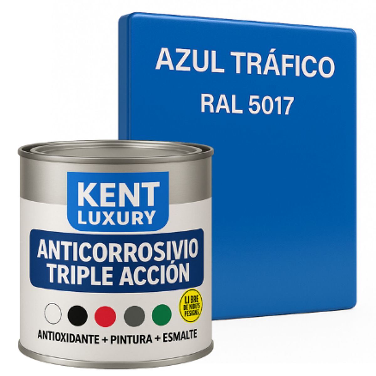KENT - ANTICORROSIVO TRIPLE ACCIÓN 1-4 Galón AZUL TRÁFICO