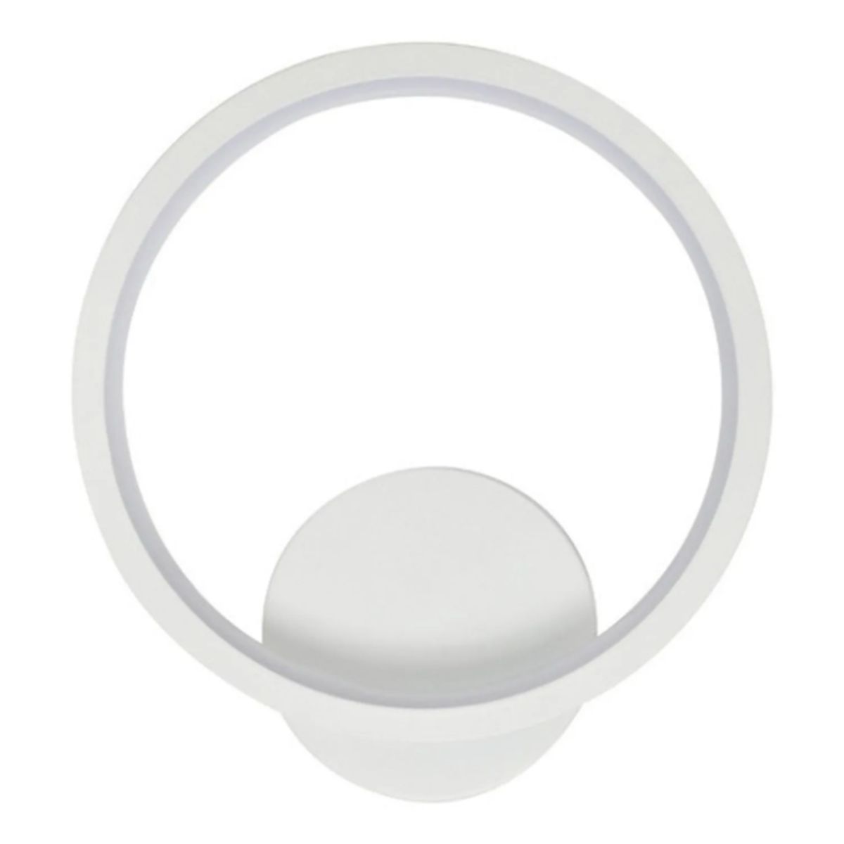 WANT - Apliqué De Pared LED Circular 12W Blanco Elegante 6000k Frio