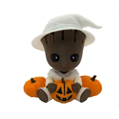 GENERICO - Baby Groot con Calabazas- Decoración Halloween