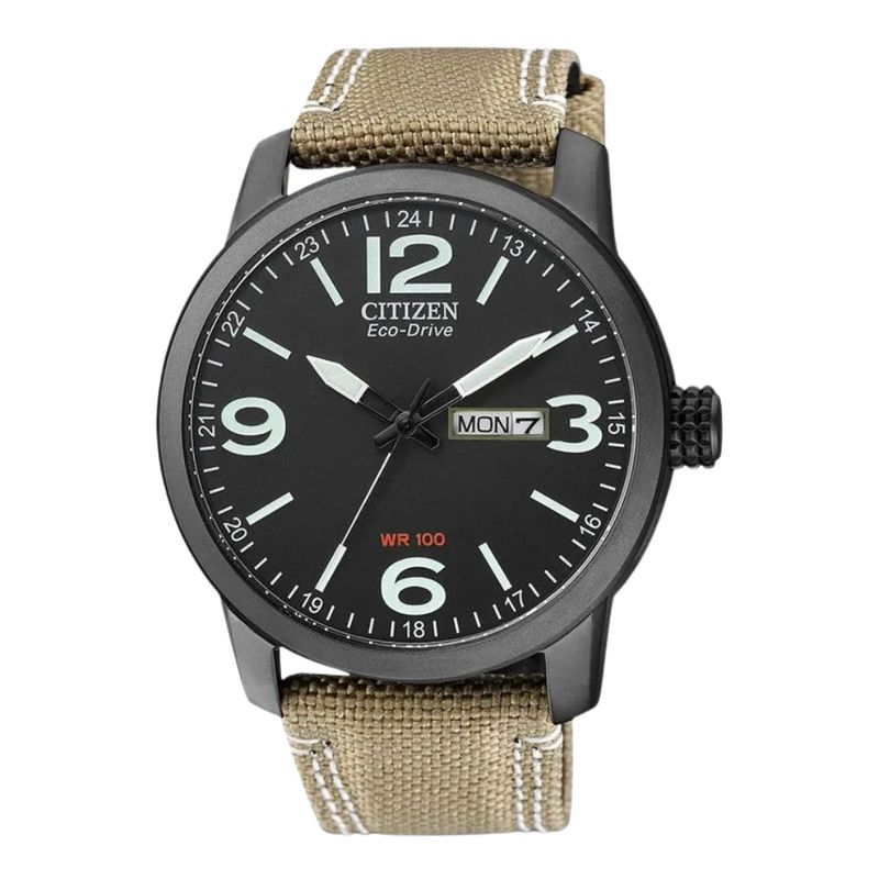 CITIZEN - RELOJ CITIZEN BM8476-23E ECO-DRIVE NEGRO BEIGE HOMBRE