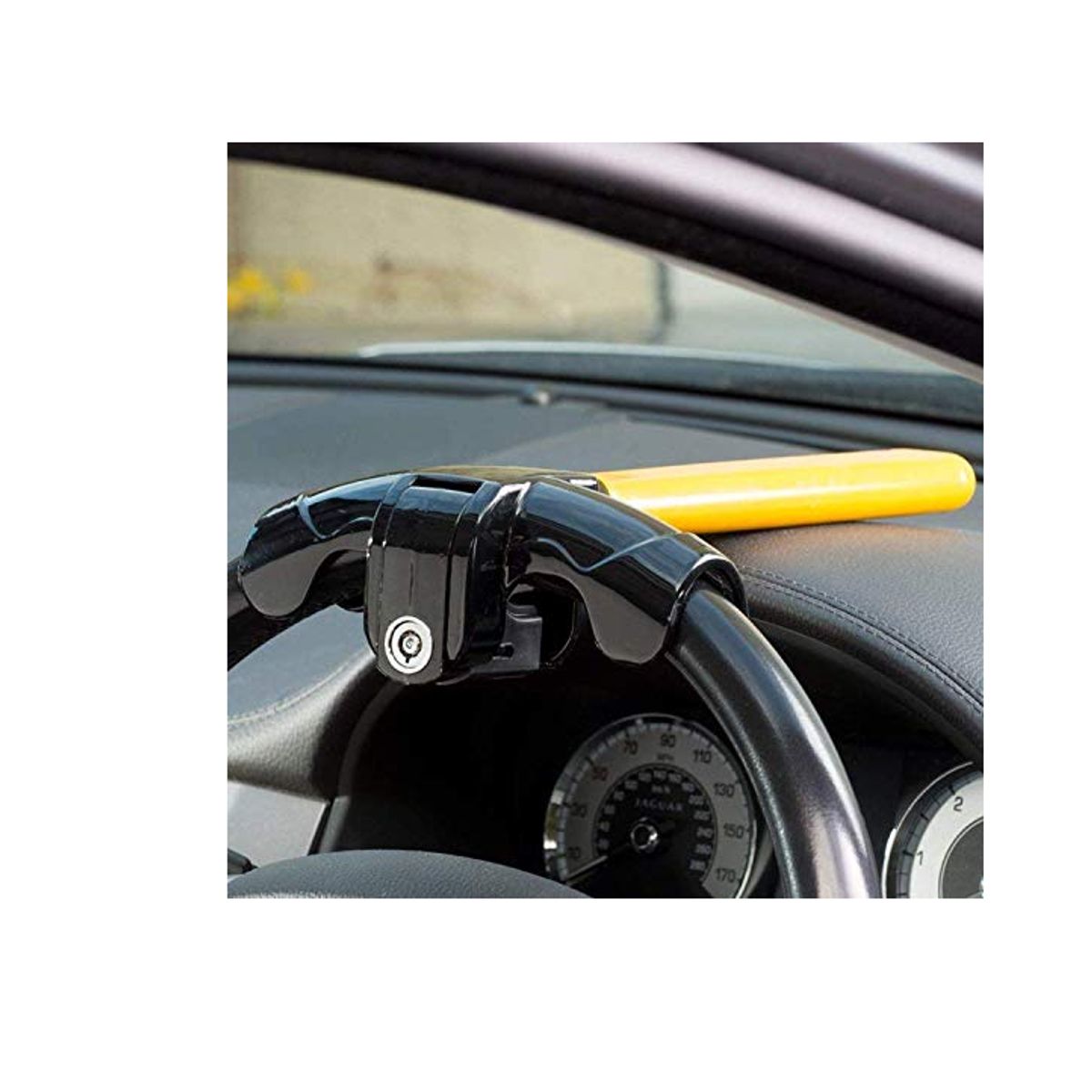 GENERICO - Traba de Volante Antirrobo para Auto Tipo T con 2 Llaves