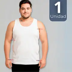 UTILISIMO - Camiseta Sin Manga Básica Suave 100% Algodón Blanco Niño Juvenil y Hombre