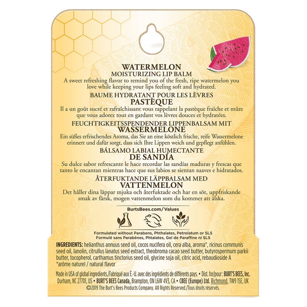 BURTS BEES - Bálsamo Labial de Sandia Burts Bees