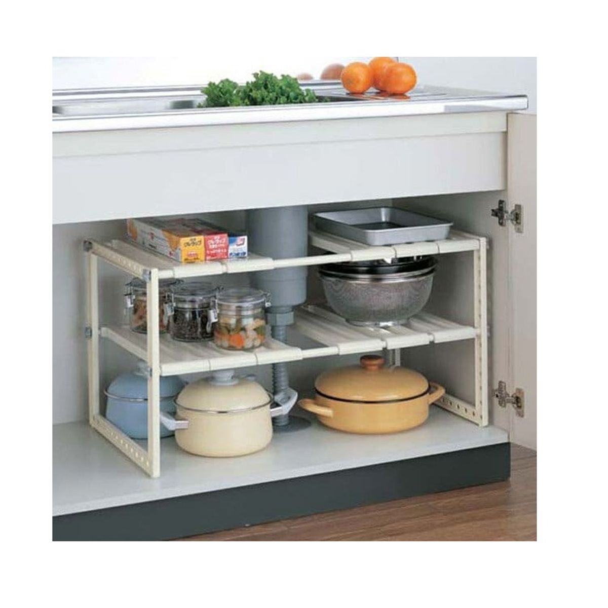 GENERICO - Estante Ajustable Organizador Multiuso Cocina Baño