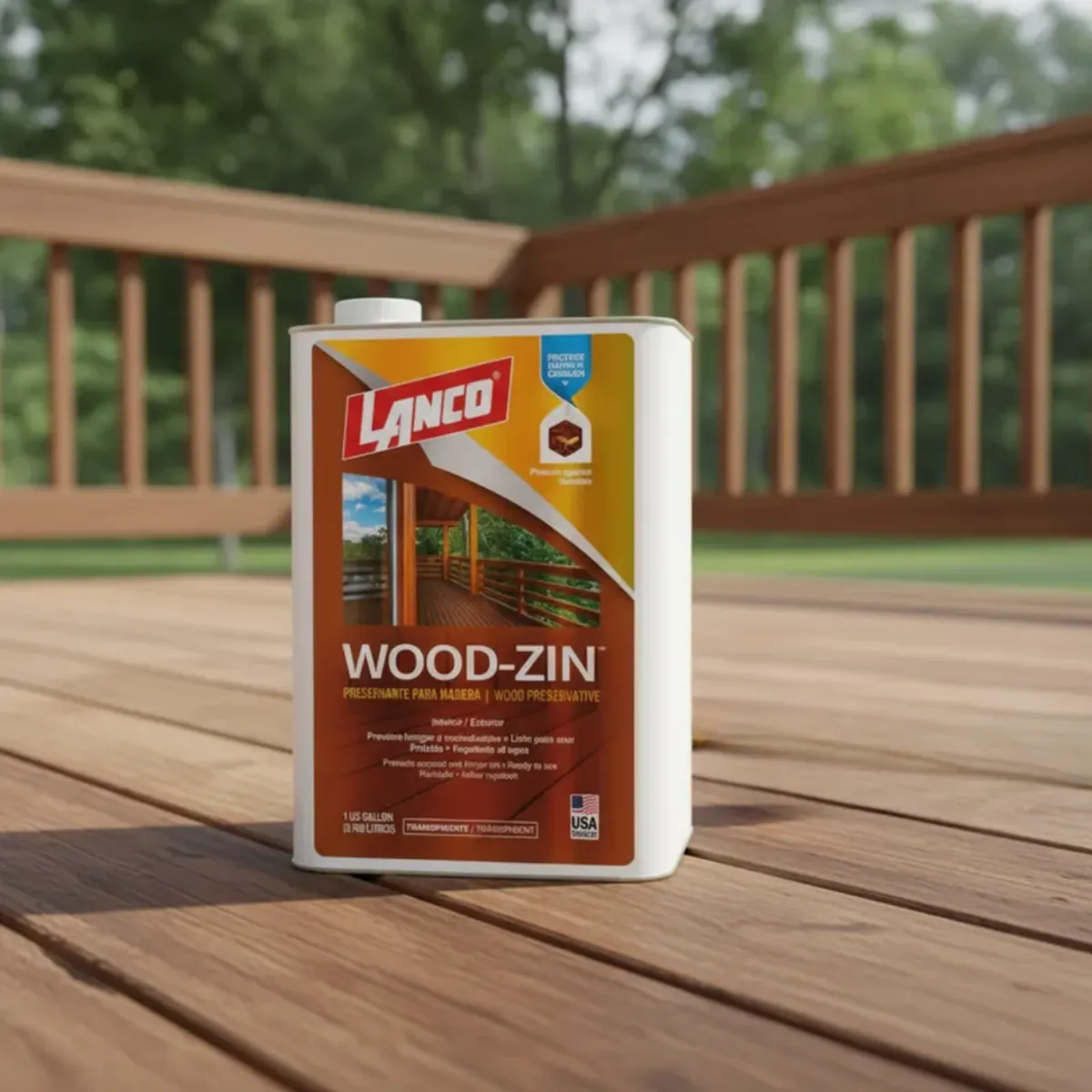LANCO - Preservante Madera Wood-zin 1 Galón Lanco