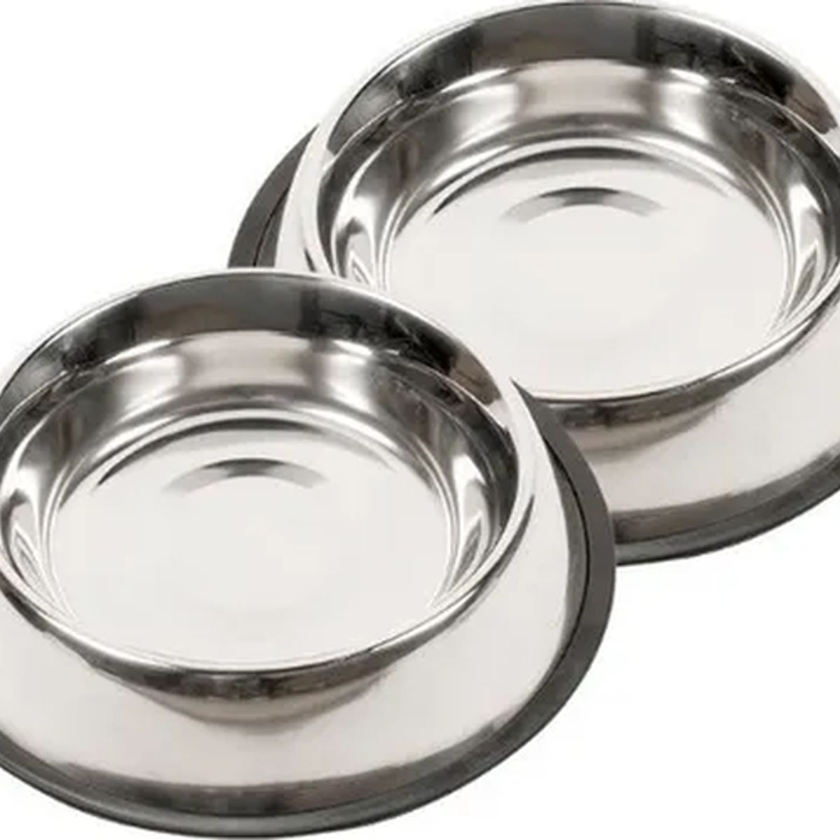 GENERICO - Pack 2 platos acero inoxidable 64oz