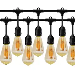 WANT - GUIRNALDA 10M CERTIFICADA + 10 AMPOLLETA TIPO EDISON 4W