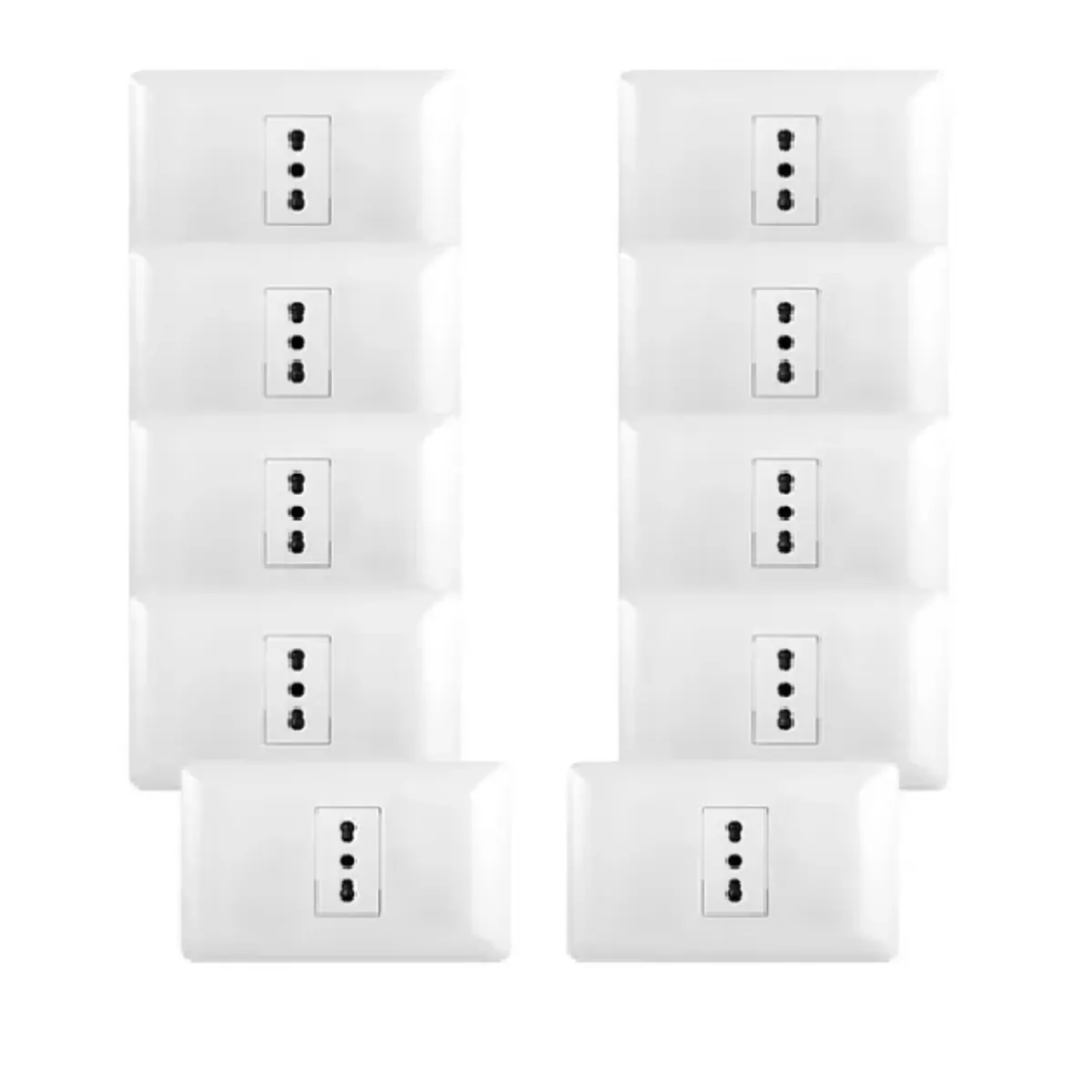 WANT - PACK 10 TOMACORRIENTE SIMPLE10/16A 250V BLANCO