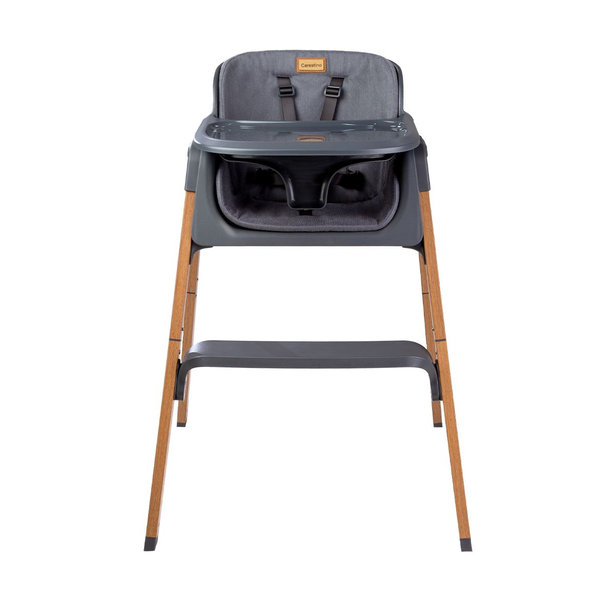 CARESTINO - Silla de Comer Bilbao Gris Lobo