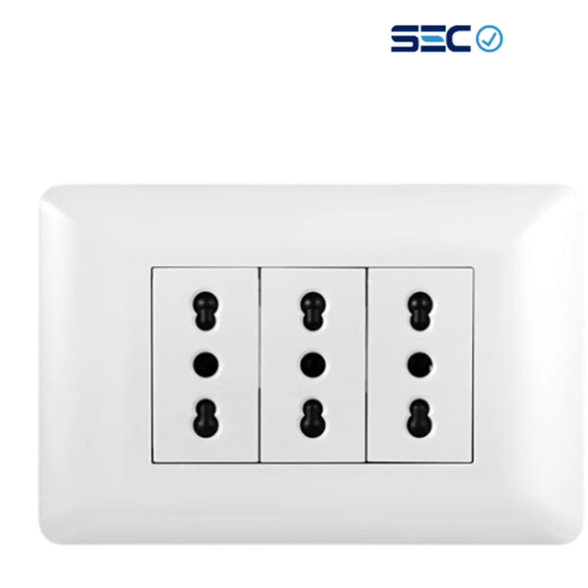 WANT - PACK 10 TOMACORRIENTE TRIPLE 10/16A 250V BLANCO