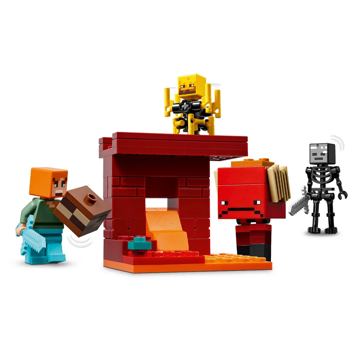LEGO - Bloques LEGO MINECRAFT 99 piezas Batalla de Lava Inframundo