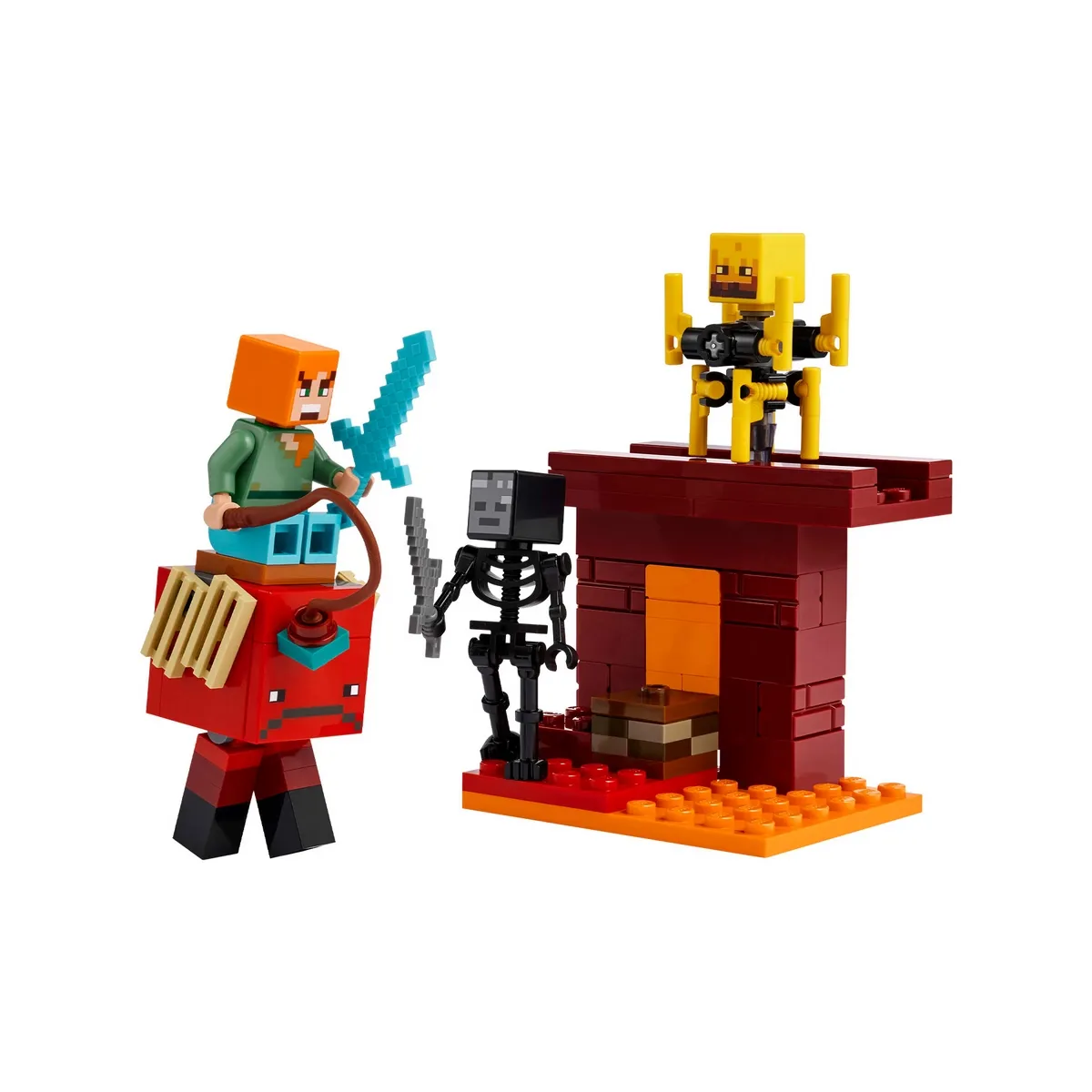 LEGO - Bloques LEGO MINECRAFT 99 piezas Batalla de Lava Inframundo