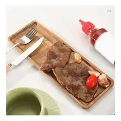 GENERICO - Tabla De Madera Bambu Para Picoteo Picadillo Carnes 70x20cm