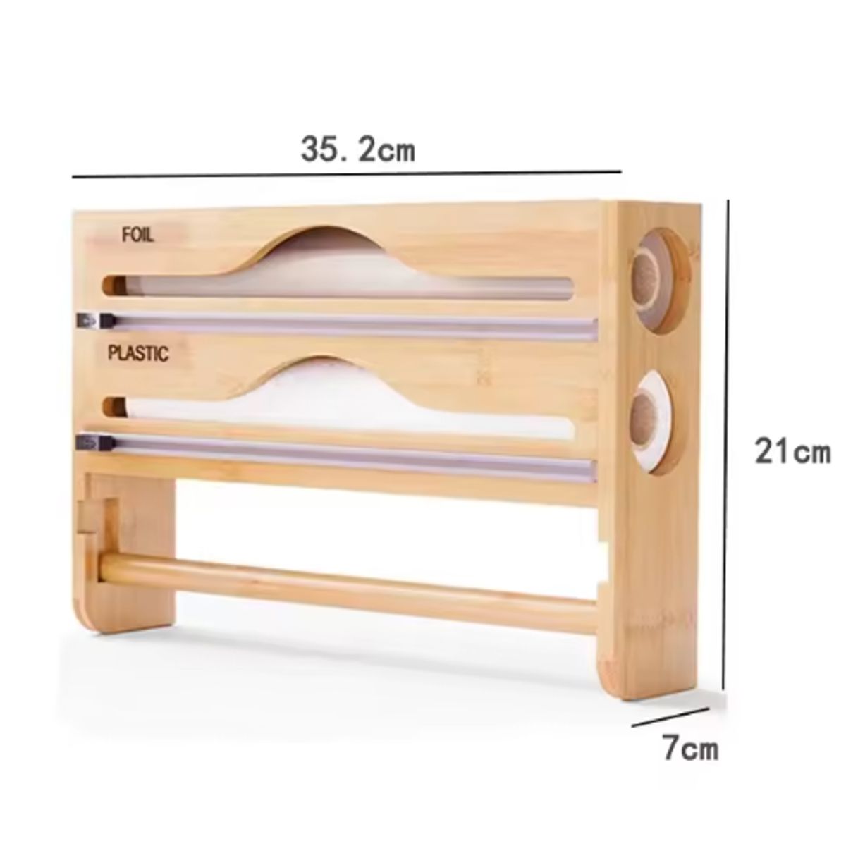 GENERICO - Dispensador De Toalla Nova De Bambu 3 En 1 Alusa Film