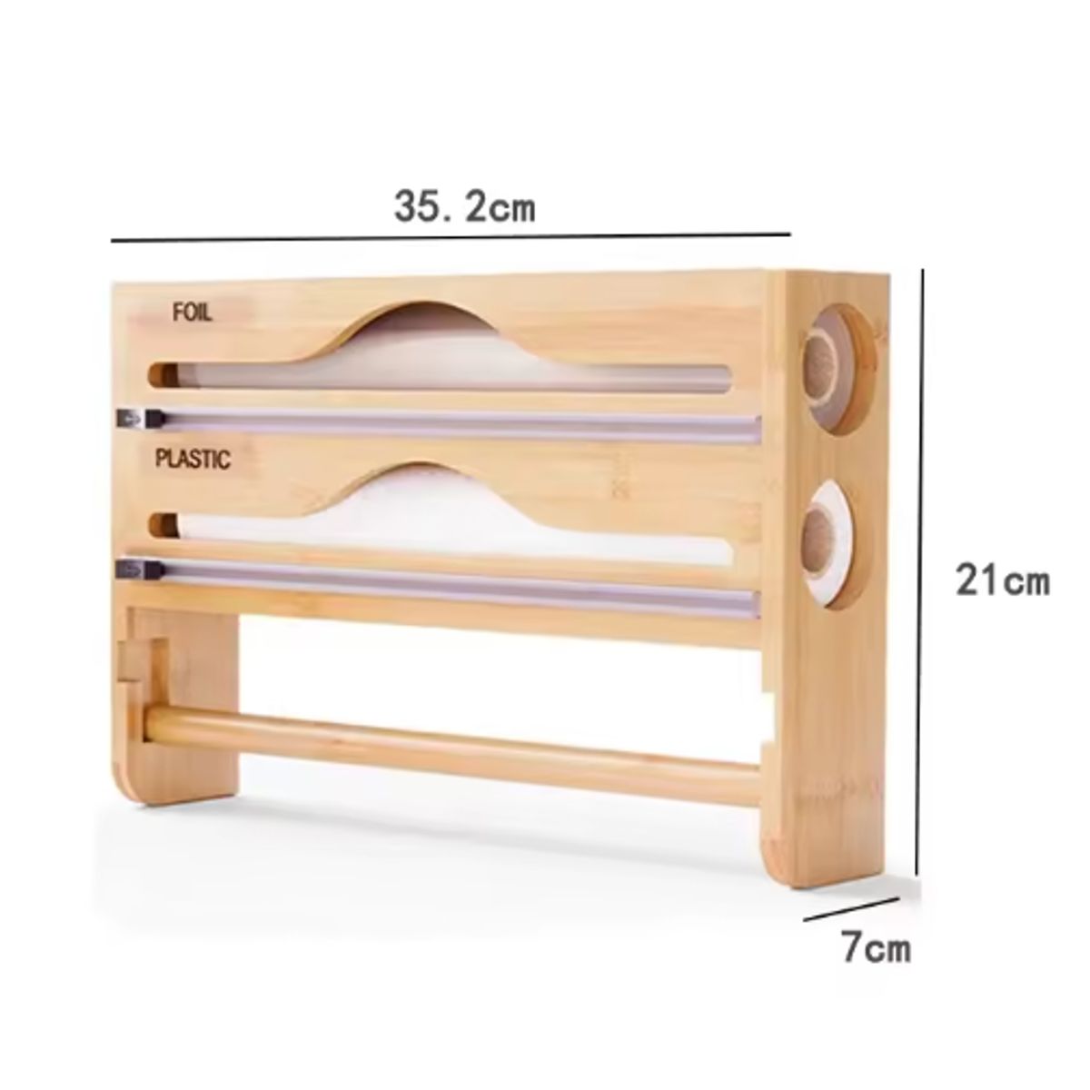 GENERICO - Dispensador De Toalla Nova De Bambu 3 En 1 Alusa Film