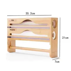 GENERICO - Dispensador De Toalla Nova De Bambu 3 En 1 Alusa Film