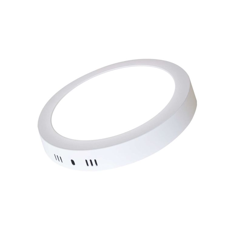 PANEL LED ECO SOBREPUESTO REDONDO 18W CALIDO