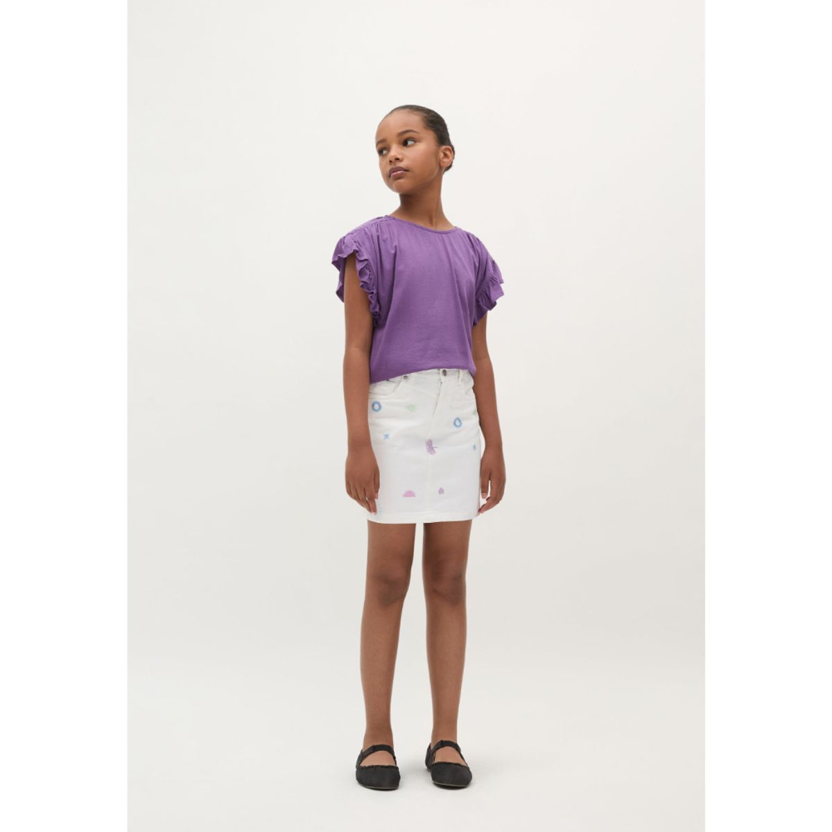 SCALPERS - FALDA DETALLE BORDADOS