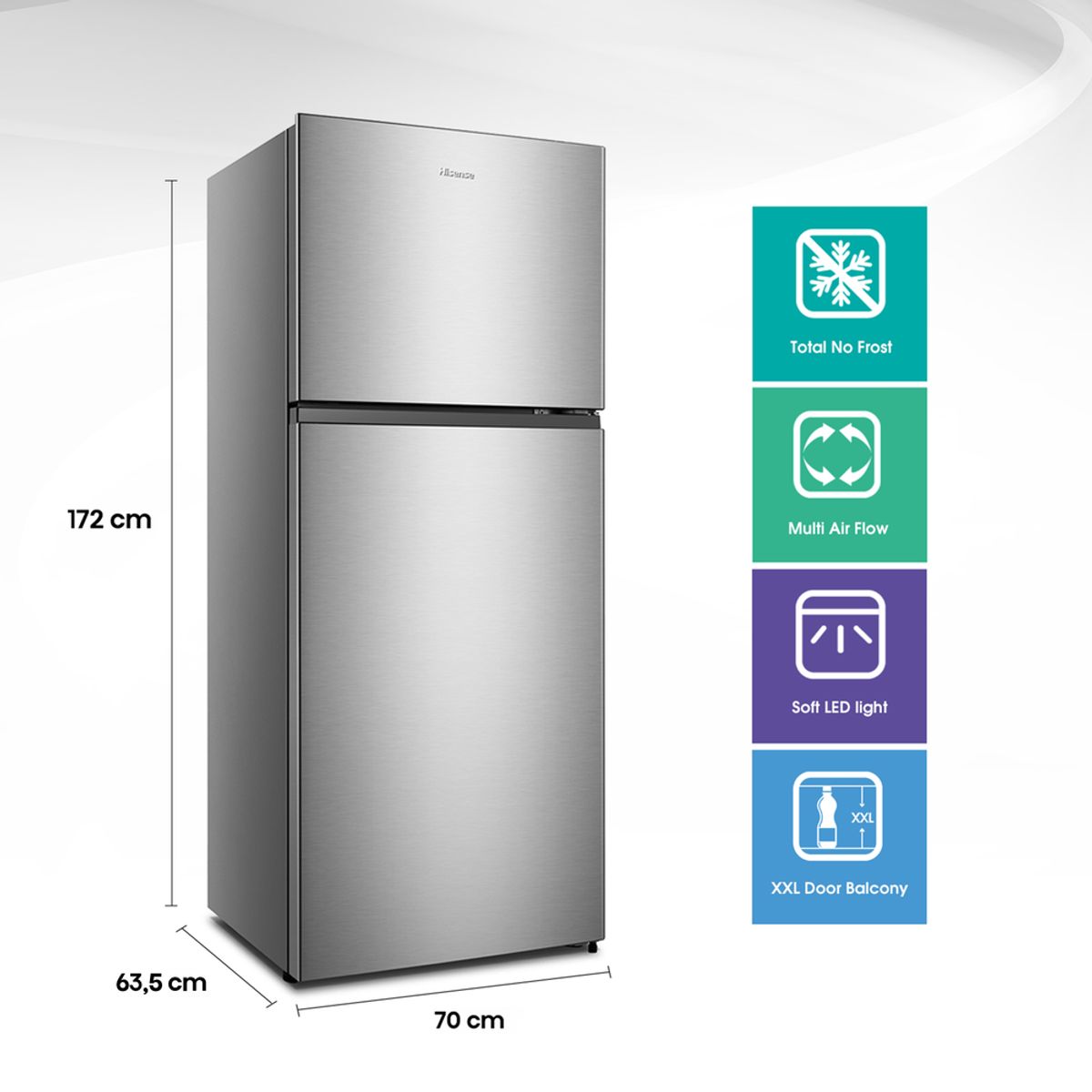 HISENSE - Top Mount 375 Lts No Frost RD-49WRD