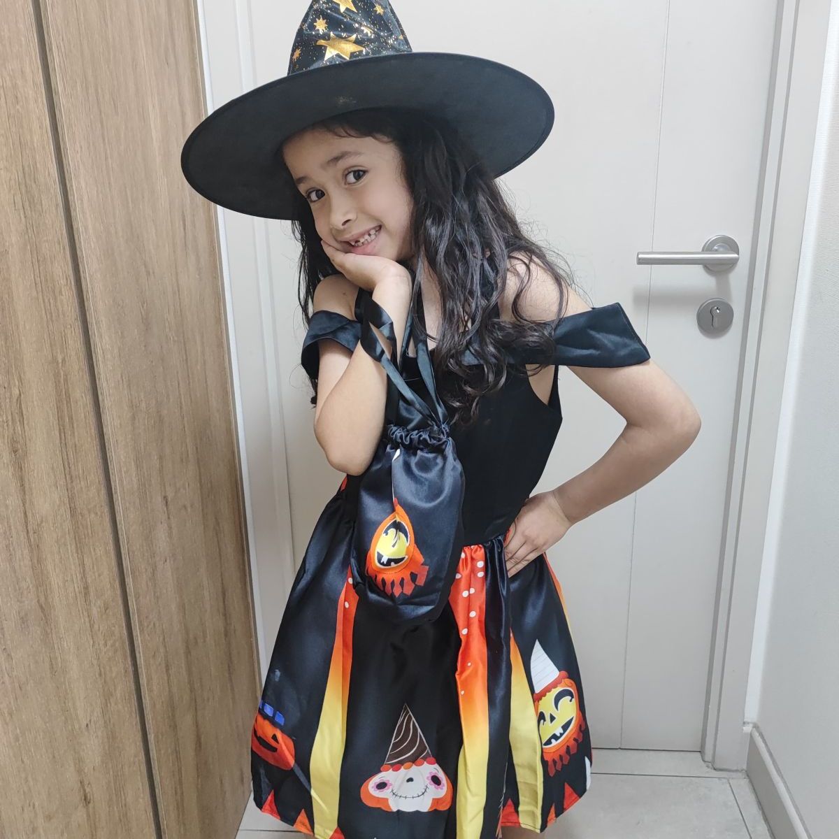 DANK - Vestido de niña Calabaza Mágica