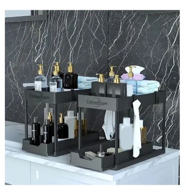 Imagen 2 del producto Organizador De Cocina Estante De Almacenamiento De 2 Niveles Negro