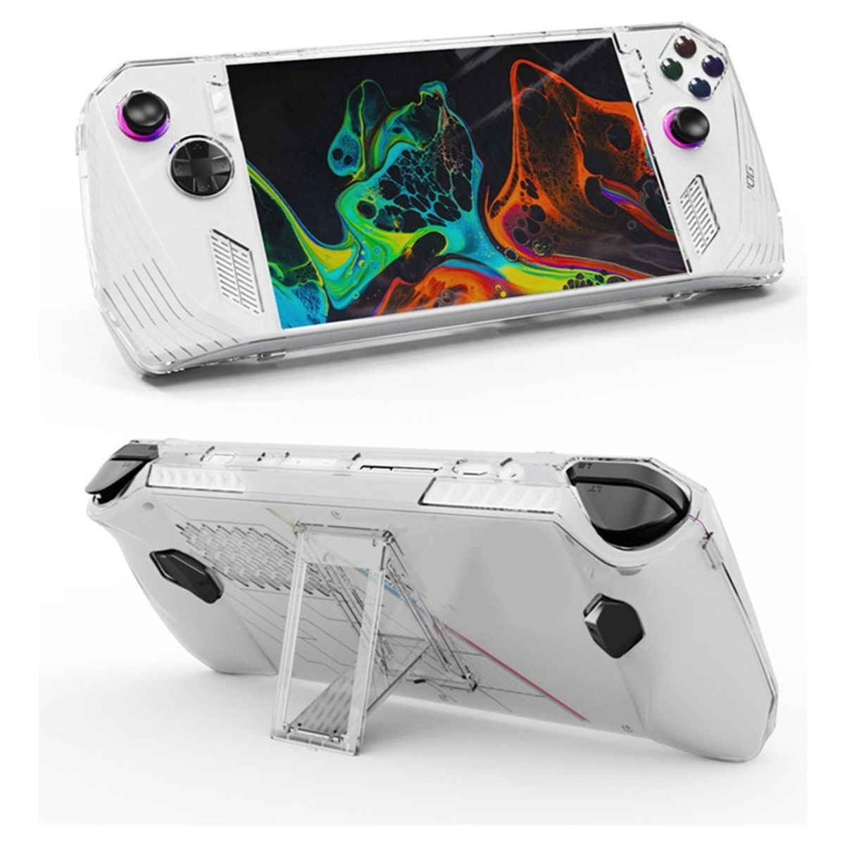 GENERICO - 1 Pieza For Rog Ally Funda De Cristal Transparente De