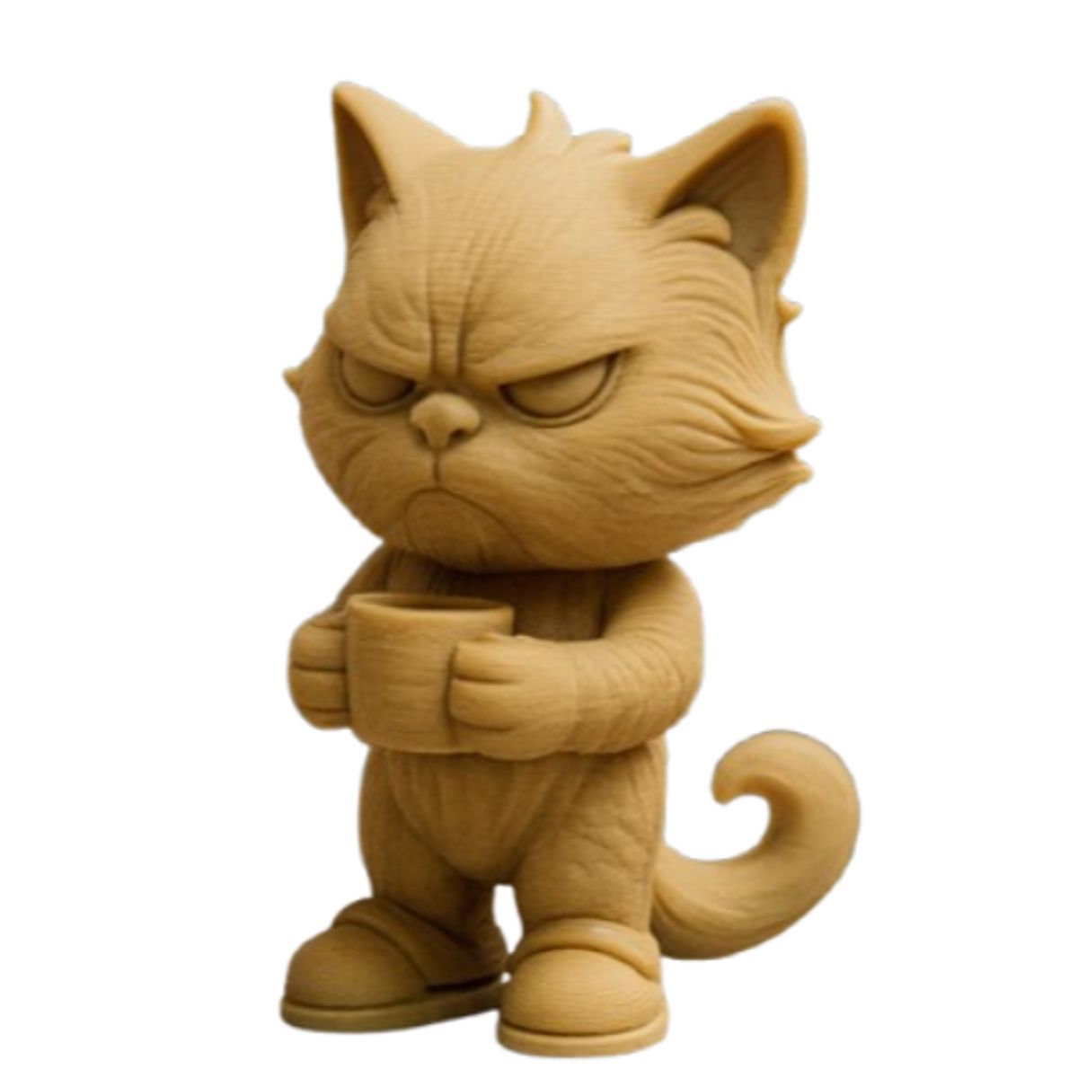 GENERICO - Figura de Gato Gruñón- Decorativo Hogar