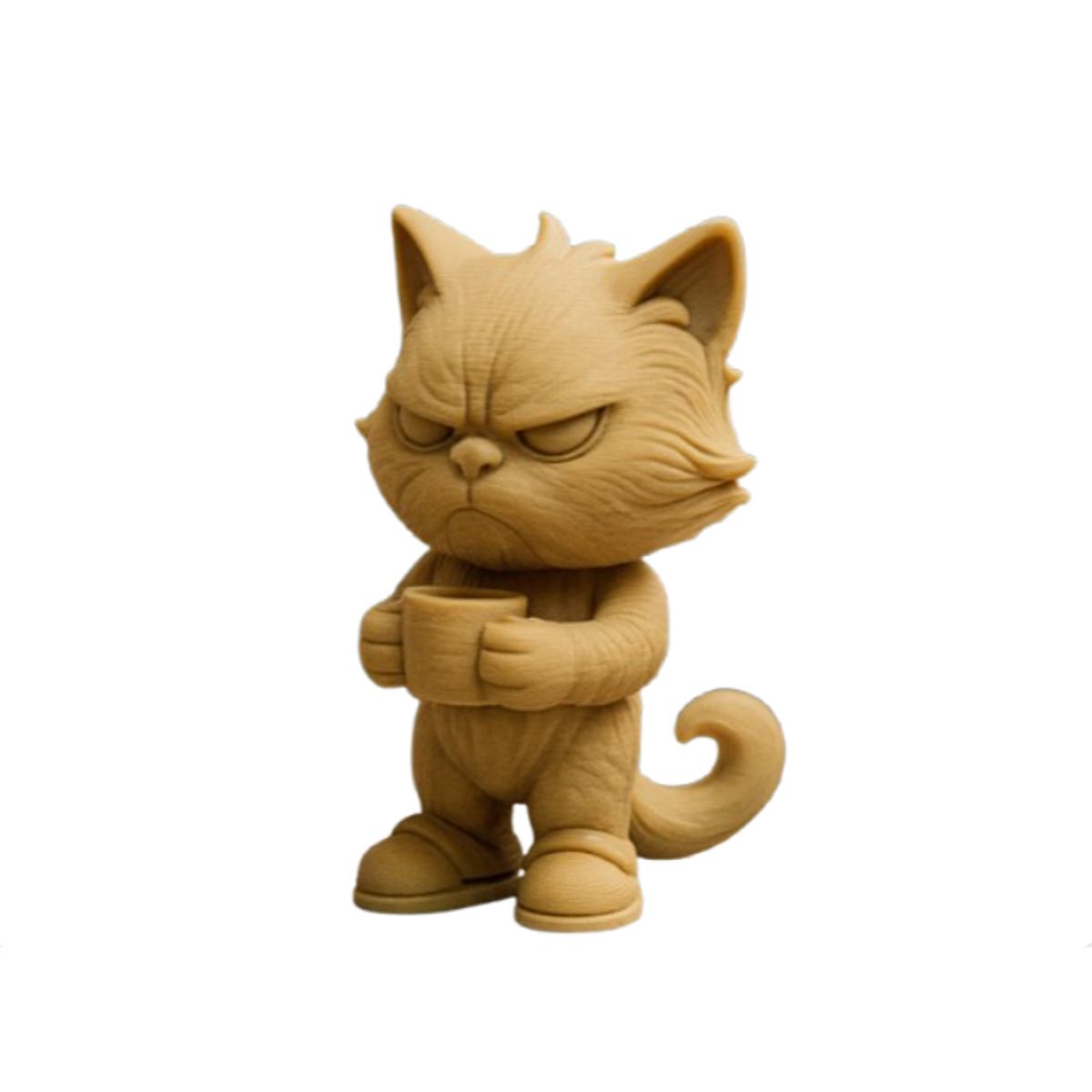 GENERICO - Figura de Gato Gruñón- Decorativo Hogar
