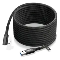 GENERICO - Cable Para Oculus Link Usb-c A 3.0 (5 M) Carga Rapida Firme Negro