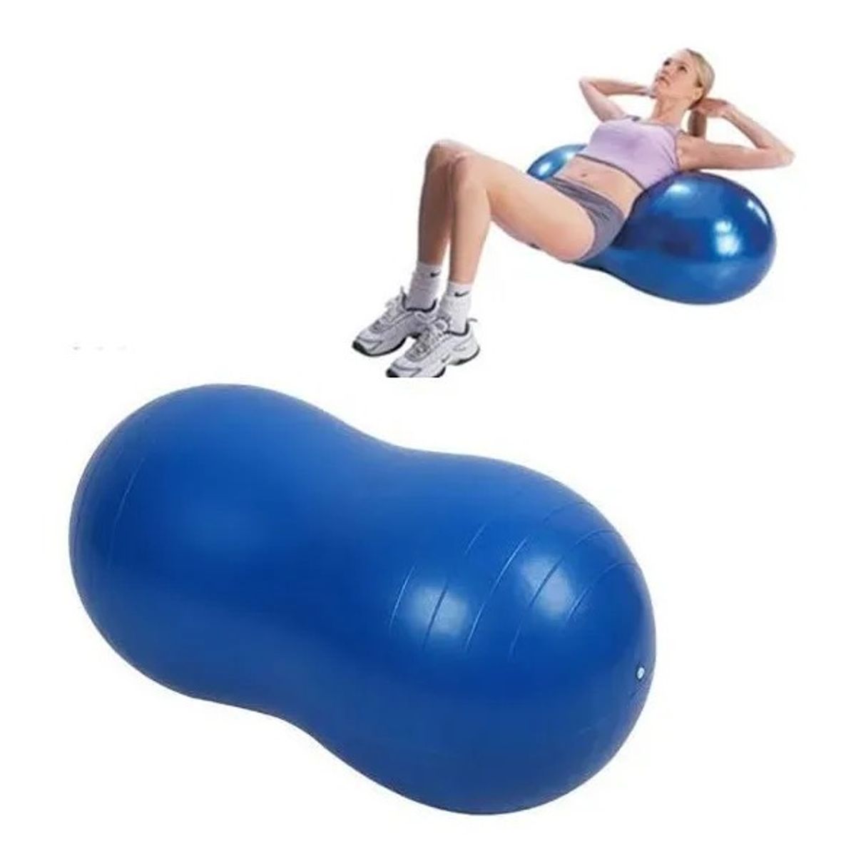 GENERICO - Balón Ovalado Pilates Yoga Tipo Maní 90x45cm Rehabilitación