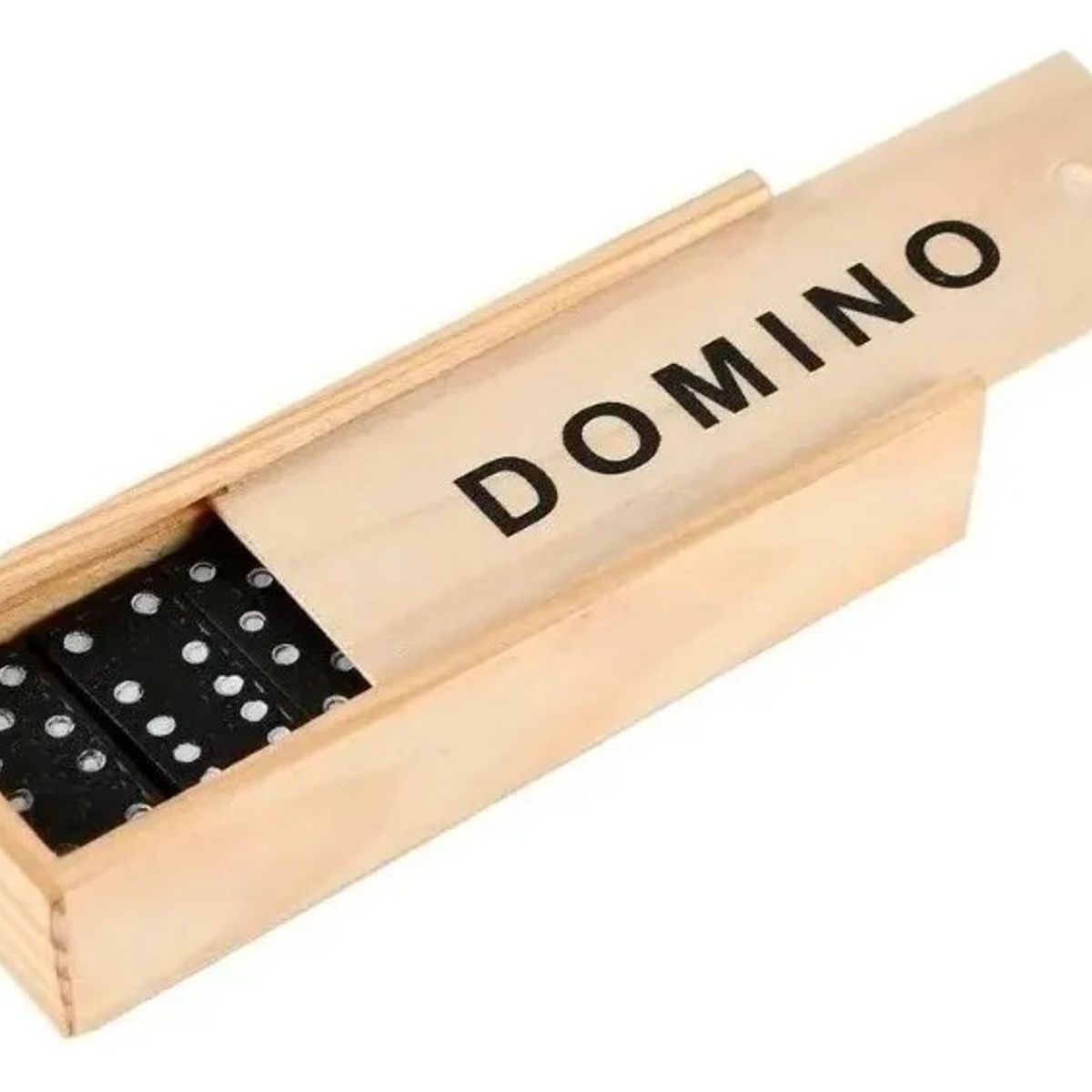 GENERICO - Negro Domino 28 Set En Caja De Madera