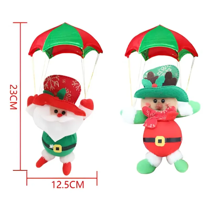 GENERICO - Set 6 Paracaídas Muñeco de nieve Colgante